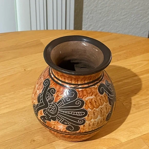 Southwestern Mexican Style Handmade Art Piece Vintage Hand painted Estate